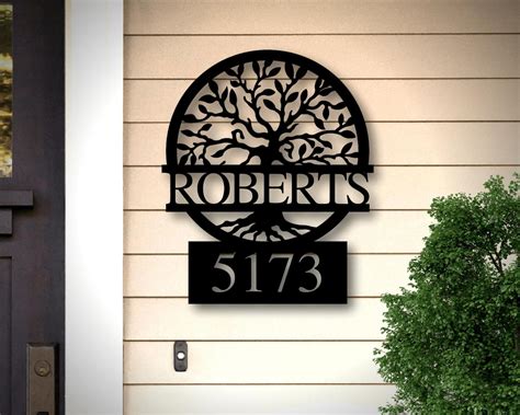 house address signs metal|metal address plaques for house.